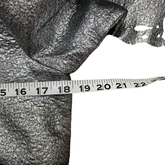 NWT Marc Jacobs Silver Metallic V-Neck Mini Dress Women Sz 6 - Picture 8 of 11